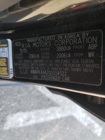 Photo 9 VIN: KNAFK4A62G5554522 - KIA FORTE LX 