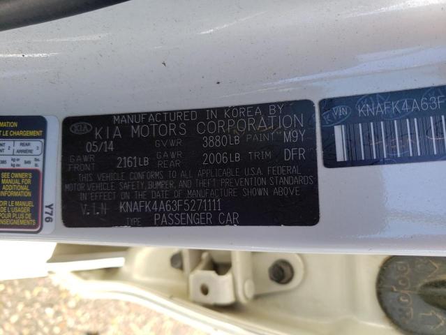 Photo 12 VIN: KNAFK4A63F5271111 - KIA FORTE LX 