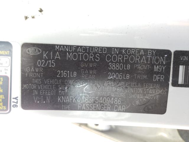 Photo 9 VIN: KNAFK4A63F5409486 - KIA FORTE LX 