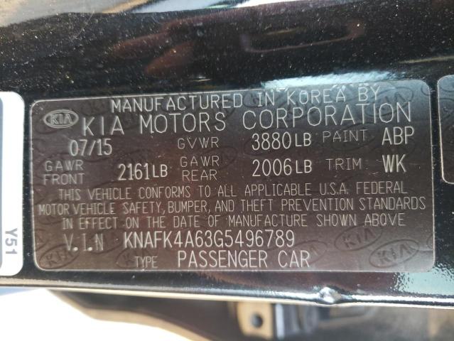 Photo 11 VIN: KNAFK4A63G5496789 - KIA FORTE LX 