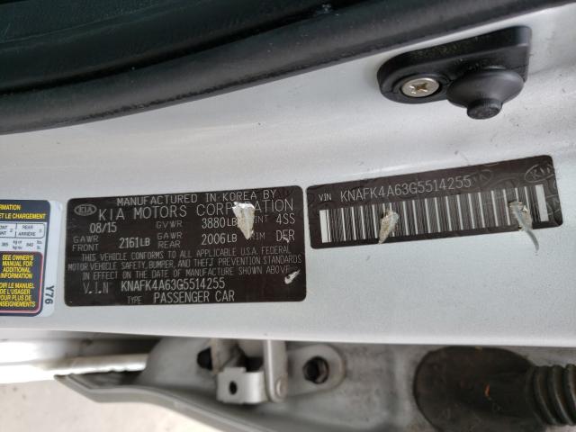 Photo 9 VIN: KNAFK4A63G5514255 - KIA FORTE 