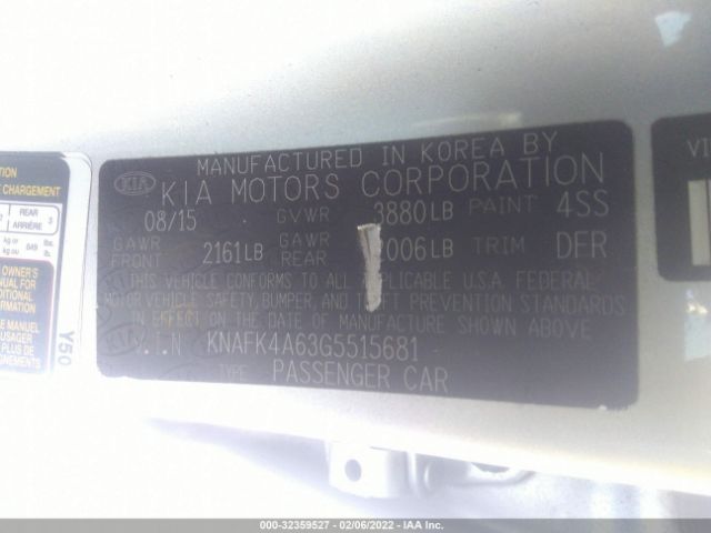 Photo 8 VIN: KNAFK4A63G5515681 - KIA FORTE 