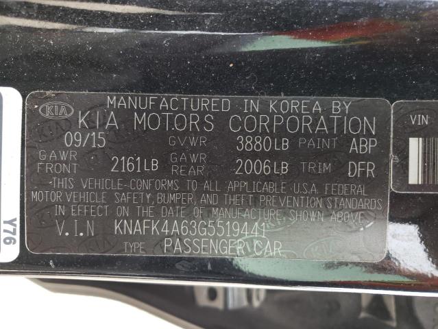 Photo 11 VIN: KNAFK4A63G5519441 - KIA FORTE LX 