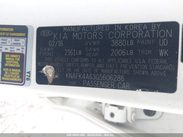 Photo 8 VIN: KNAFK4A63G5606286 - KIA FORTE 