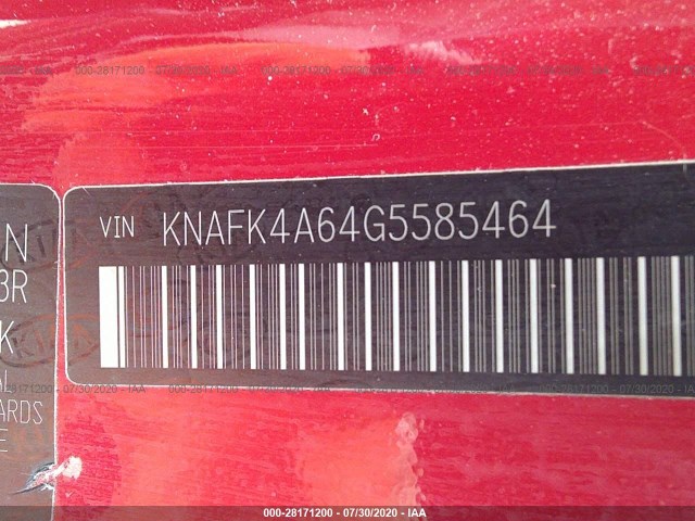 Photo 8 VIN: KNAFK4A64G5585464 - KIA FORTE 