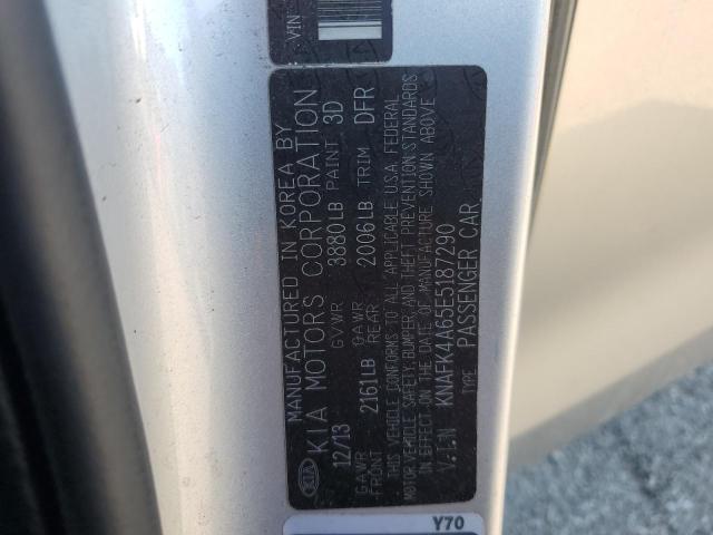 Photo 11 VIN: KNAFK4A65E5187290 - KIA FORTE LX 