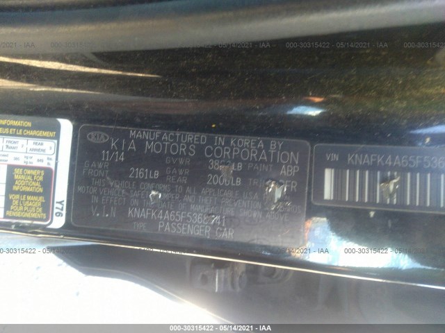 Photo 8 VIN: KNAFK4A65F5368441 - KIA FORTE 