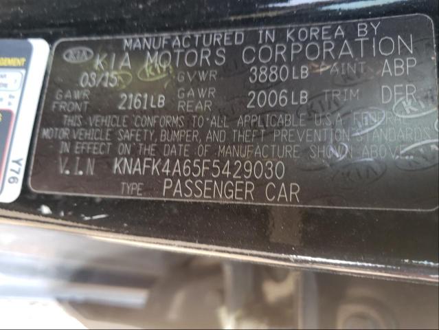 Photo 9 VIN: KNAFK4A65F5429030 - KIA FORTE LX 