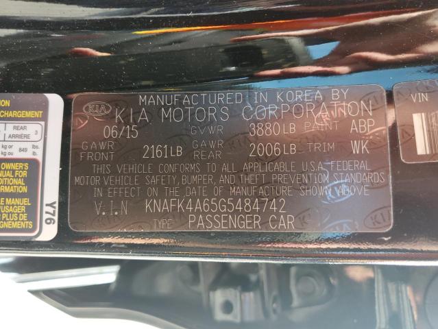 Photo 12 VIN: KNAFK4A65G5484742 - KIA FORTE LX 