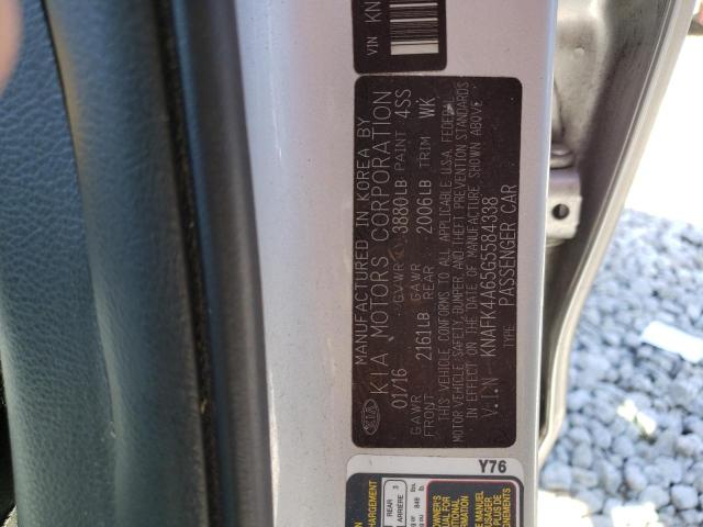 Photo 12 VIN: KNAFK4A65G5584338 - KIA FORTE LX 