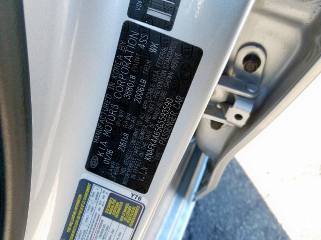 Photo 9 VIN: KNAFK4A65G5593590 - KIA FORTE LX 