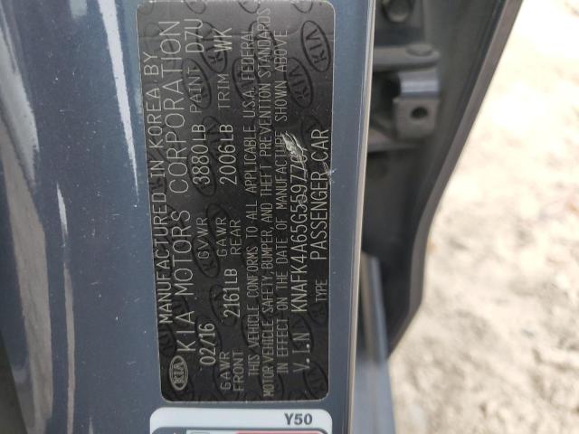 Photo 11 VIN: KNAFK4A65G5597767 - KIA FORTE 