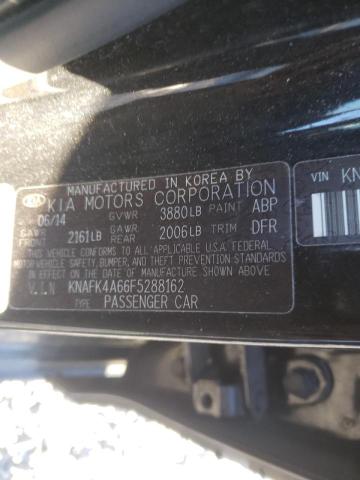 Photo 9 VIN: KNAFK4A66F5288162 - KIA FORTE LX 