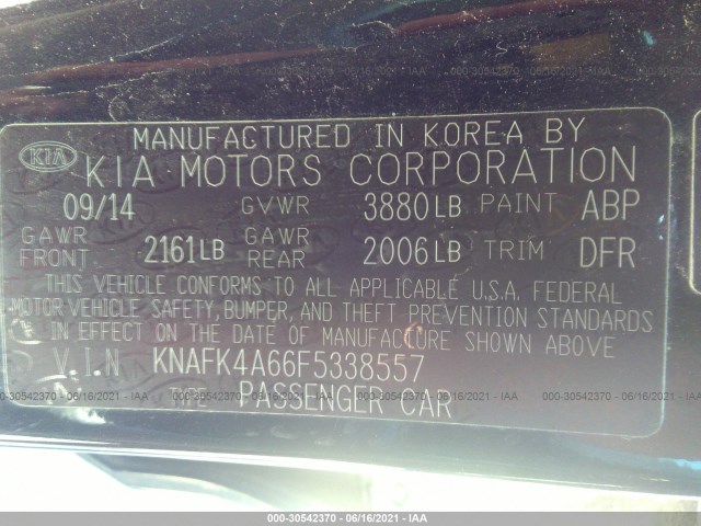 Photo 8 VIN: KNAFK4A66F5338557 - KIA FORTE 