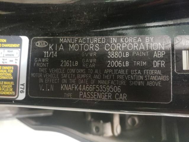 Photo 9 VIN: KNAFK4A66F5359506 - KIA FORTE LX 