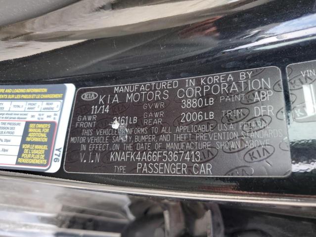 Photo 9 VIN: KNAFK4A66F5367413 - KIA FORTE LX 