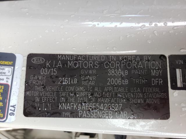 Photo 9 VIN: KNAFK4A66F5420627 - KIA FORTE LX 