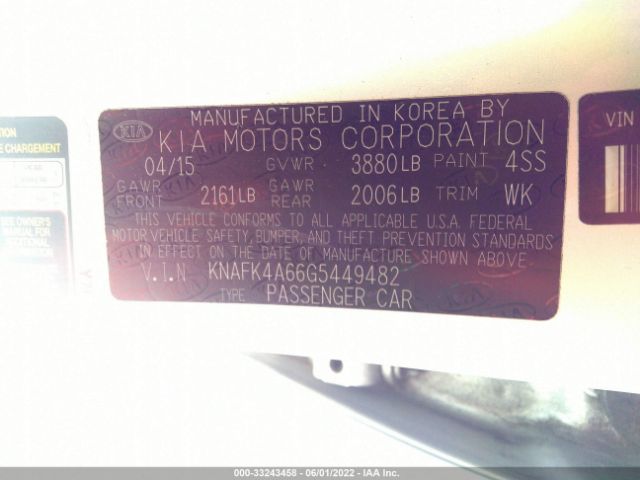 Photo 8 VIN: KNAFK4A66G5449482 - KIA FORTE 