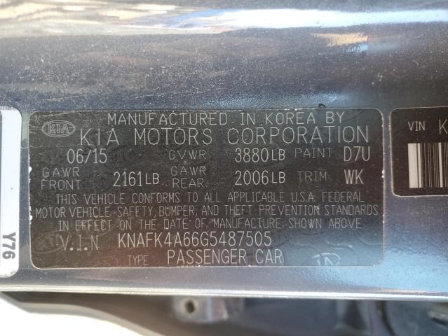 Photo 11 VIN: KNAFK4A66G5487505 - KIA FORTE 