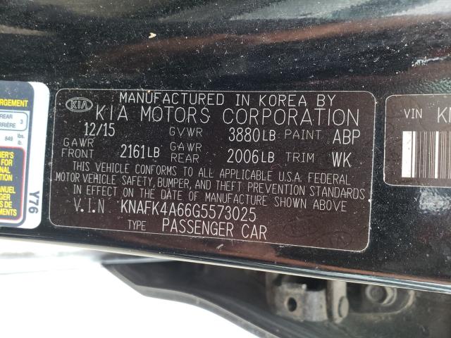 Photo 9 VIN: KNAFK4A66G5573025 - KIA FORTE LX 