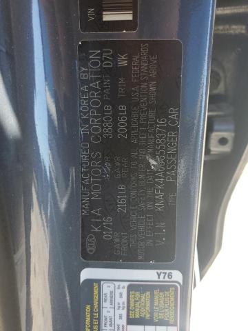 Photo 12 VIN: KNAFK4A66G5583716 - KIA FORTE LX 