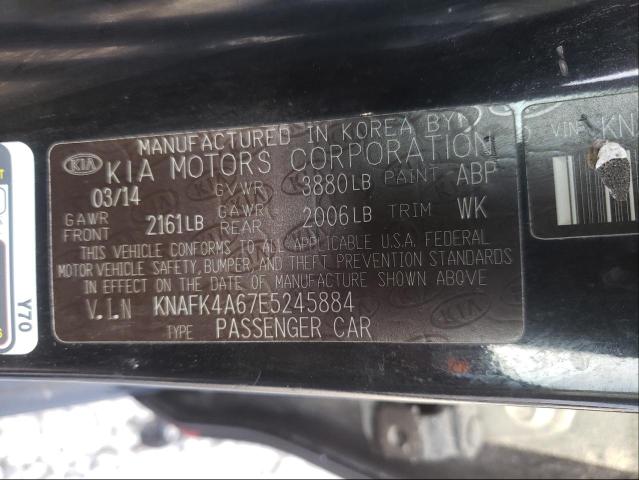 Photo 9 VIN: KNAFK4A67E5245884 - KIA FORTE LX 