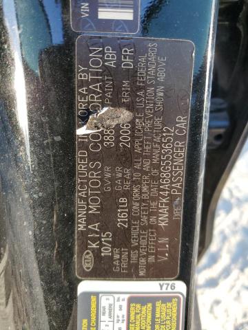 Photo 9 VIN: KNAFK4A68G5536512 - KIA FORTE LX 