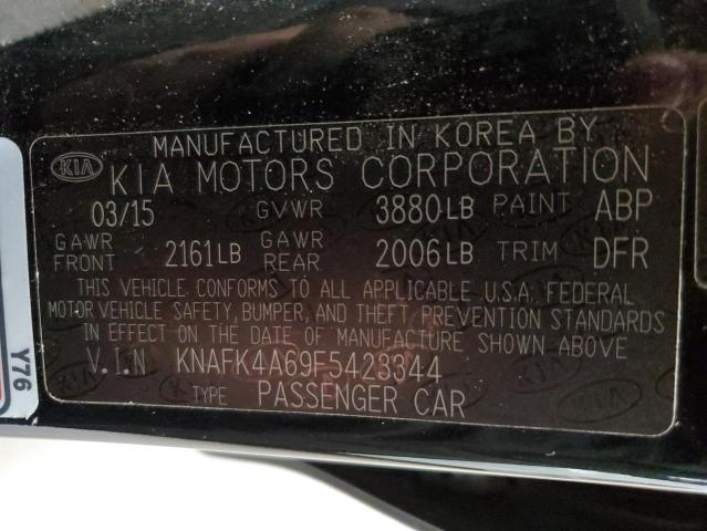 Photo 9 VIN: KNAFK4A69F5423344 - KIA FORTE LX 