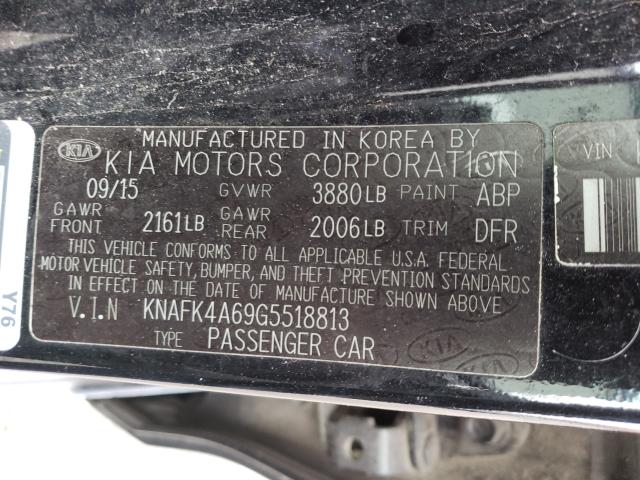 Photo 9 VIN: KNAFK4A69G5518813 - KIA FORTE LX 