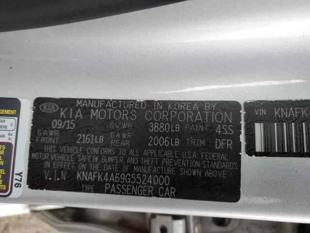 Photo 11 VIN: KNAFK4A69G5524000 - KIA FORTE LX 