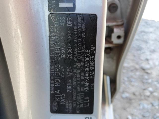 Photo 11 VIN: KNAFK4A69G5536518 - KIA FORTE LX 