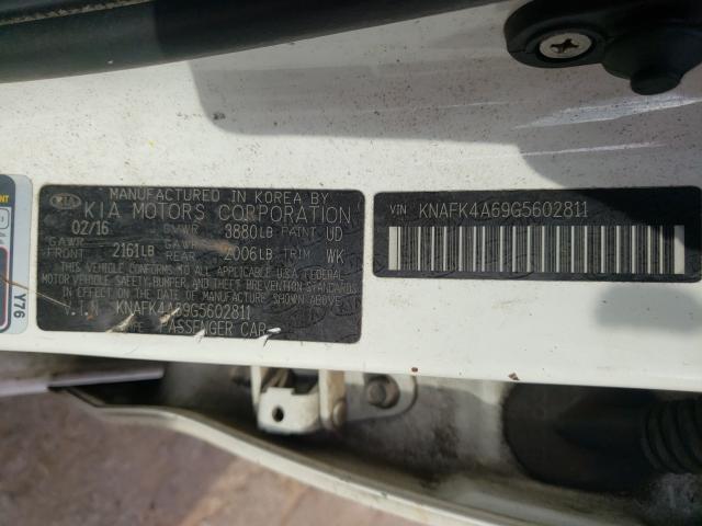 Photo 9 VIN: KNAFK4A69G5602811 - KIA FORTE LX 