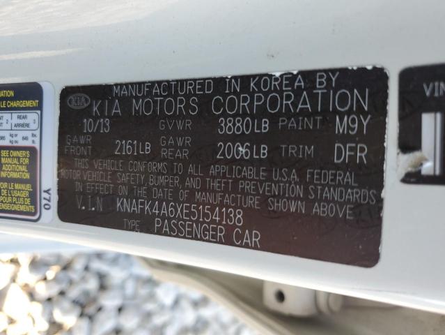 Photo 11 VIN: KNAFK4A6XE5154138 - KIA FORTE LX 