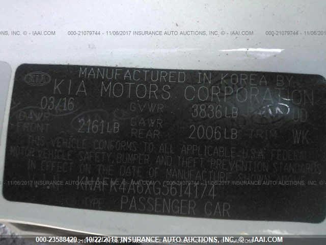 Photo 8 VIN: KNAFK4A6XG5614174 - KIA FORTE 