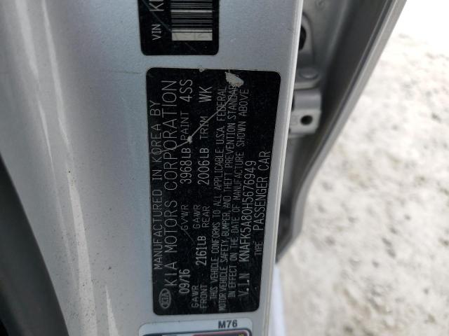 Photo 12 VIN: KNAFK5A80H5676949 - KIA FORTE LX 