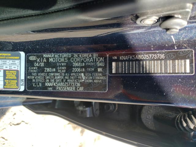 Photo 9 VIN: KNAFK5A80J5773736 - KIA FORTE LX 