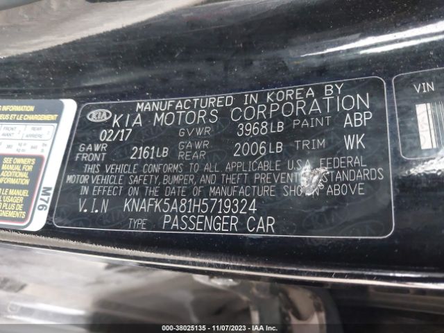 Photo 8 VIN: KNAFK5A81H5719324 - KIA FORTE 