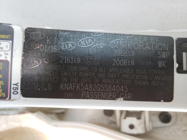 Photo 9 VIN: KNAFK5A82G5584045 - KIA FORTE LX 