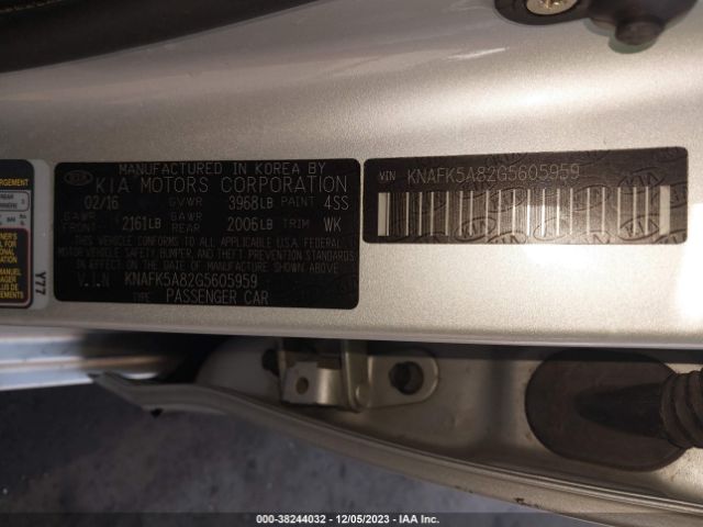 Photo 8 VIN: KNAFK5A82G5605959 - KIA FORTE 