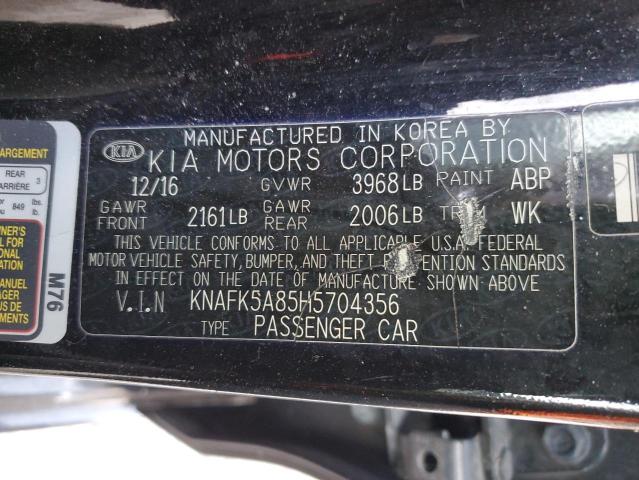 Photo 11 VIN: KNAFK5A85H5704356 - KIA FORTE 