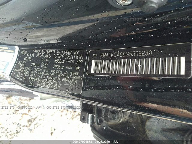 Photo 8 VIN: KNAFK5A86G5599230 - KIA FORTE 5-DOOR 