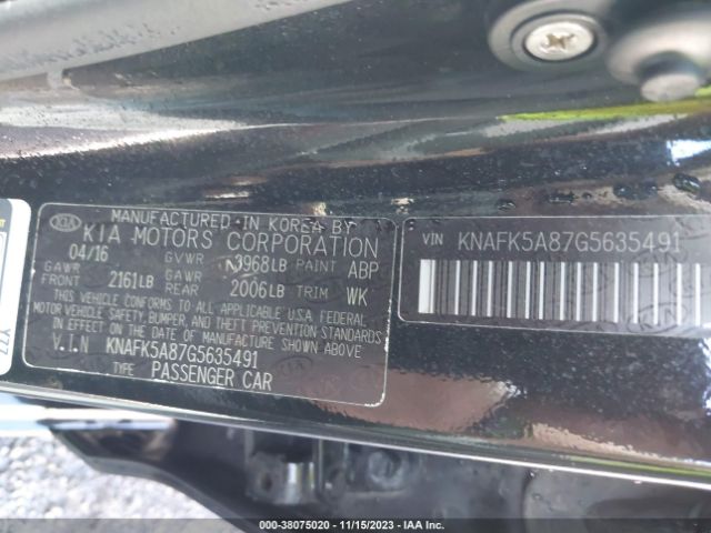 Photo 8 VIN: KNAFK5A87G5635491 - KIA FORTE 