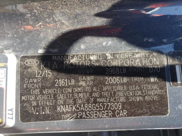 Photo 9 VIN: KNAFK5A88G5577309 - KIA FORTE LX 