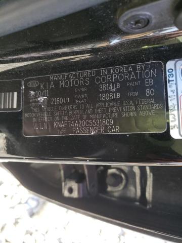 Photo 9 VIN: KNAFT4A20C5531809 - KIA FORTE LX 