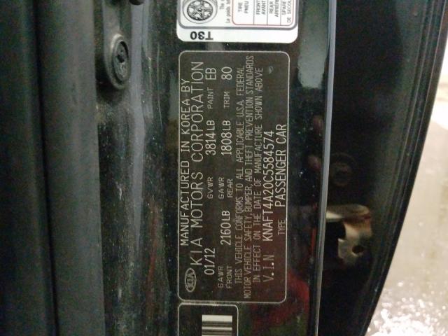 Photo 9 VIN: KNAFT4A20C5584574 - KIA FORTE LX 