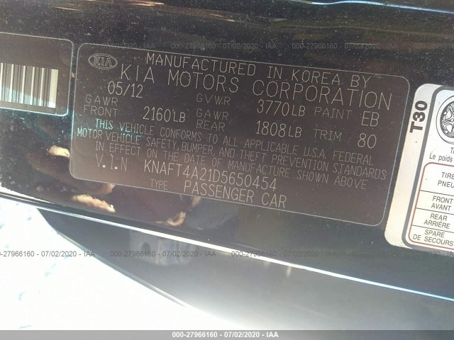 Photo 8 VIN: KNAFT4A21D5650454 - KIA FORTE 