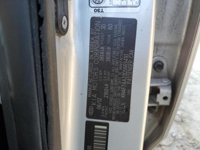 Photo 12 VIN: KNAFT4A23D5669491 - KIA FORTE LX 