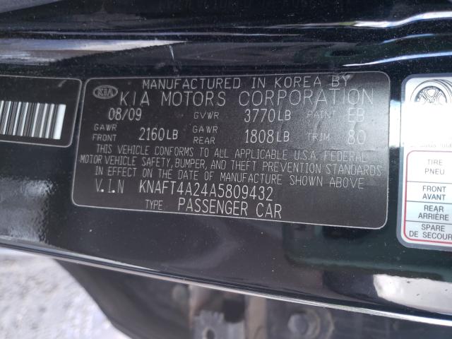 Photo 9 VIN: KNAFT4A24A5809432 - KIA FORTE LX 