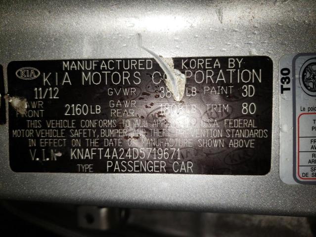 Photo 11 VIN: KNAFT4A24D5719671 - KIA FORTE LX 