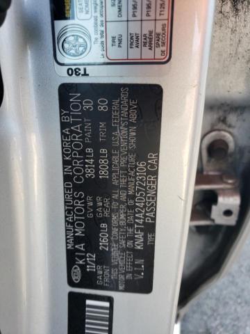 Photo 11 VIN: KNAFT4A24D5723106 - KIA FORTE LX 